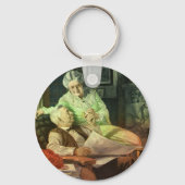  liefde en Romance; Romantische grootouders Sleutelhanger (Achterkant)