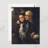  liefde en Romance, Romantische Victoriaans kunst Briefkaart (Voorkant / Achterkant)