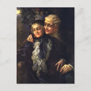 liefde en Romance, Romantische Victoriaans kunst Briefkaart