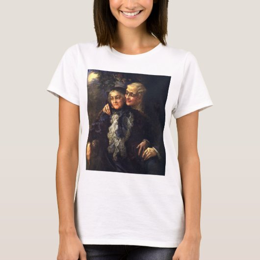 liefde en Romance, Romantische Victoriaans kunst T-shirt (Voorkant)