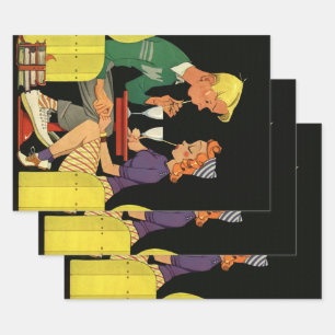 liefde en Romance, Tieners bij de Soda Shop Inpakpapier Vel