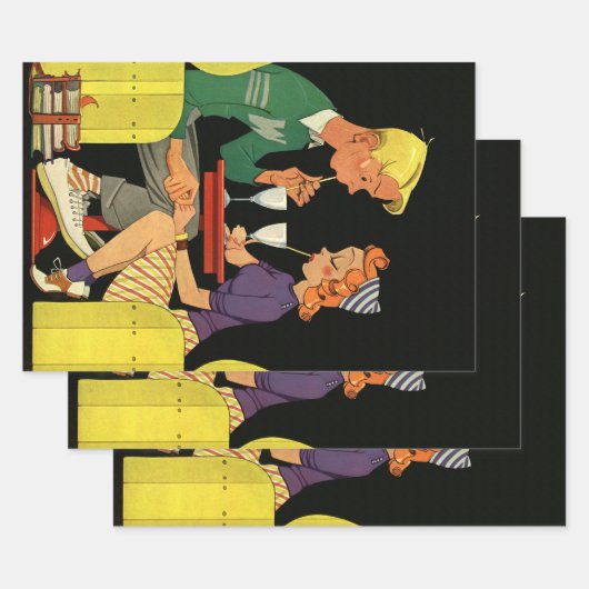  liefde en Romance, Tieners bij de Soda Shop Inpakpapier Vel (Set)