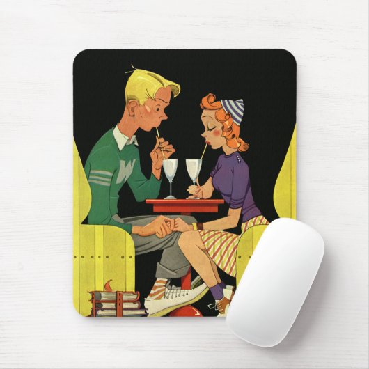  liefde en Romance, Tieners bij de Soda Shop Muismat (Met muis)