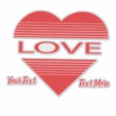 Liefde- en romantiekconceptontwerp met harten-elem sticker (Voorkant)