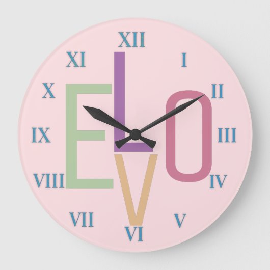 Liefde en Romeinse cijfers Grote Klok (Voorkant)