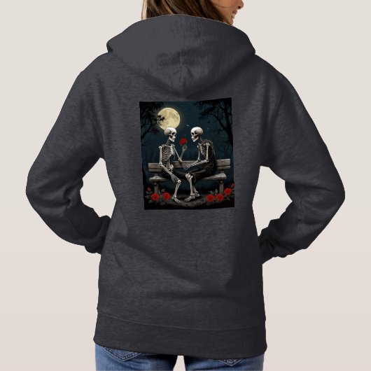 Liefde en Roos Hoodie (Achterkant)