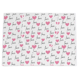 Liefde en roze harten groot cadeauzakje