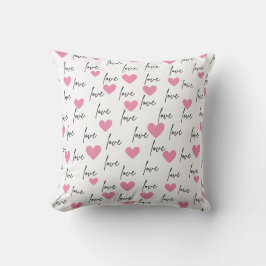 Liefde en roze harten kussen