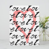 Liefde en Roze Harten Weddenschappen Uitnodiging (Staand voorkant)