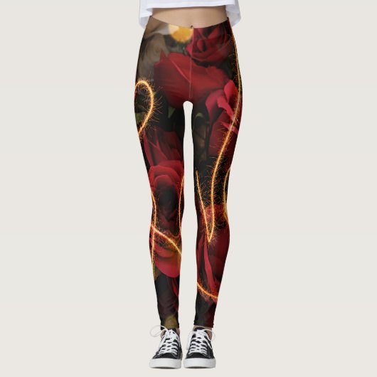 Liefde en Rozen Leggings (Voorkant)