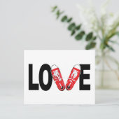 Liefde en schoenen briefkaart (Staand voorkant)
