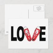 Liefde en schoenen briefkaart (Voorkant / Achterkant)