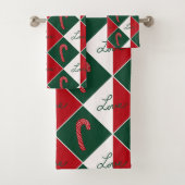 Liefde en snoep Canes Bad Handdoek (Insitu)