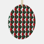 Liefde en snoep Canes Keramisch Ornament (Rechts)