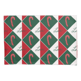 Liefde en snoep Canes Kussensloop