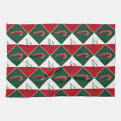 Liefde en snoep Canes Theedoek (Horizontaal)