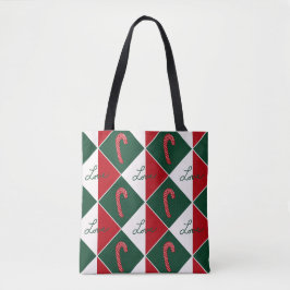 Liefde en snoep Canes Tote Bag