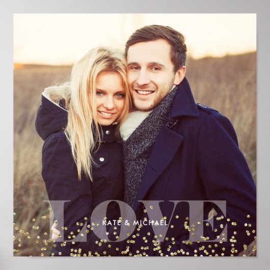 Liefde en sprankels foto poster (Voorkant)