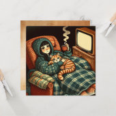 Liefde en steun voor een chronisch zieke vriend kaart (Voorkant / Achterkant in situ)