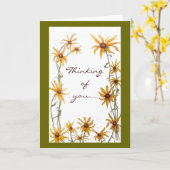 Liefde en support Kaart (Gele Bloem)