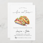 Liefde en Tacos Engagement Party Kaart (Voorkant / Achterkant)