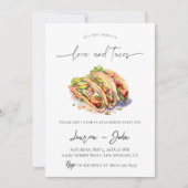 Liefde en Tacos Engagement Party Kaart (Voorkant)