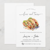 Liefde en Tacos Engagement Party Kaart (Voorkant / Achterkant)