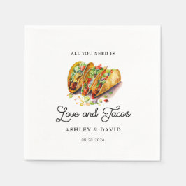 Liefde en Tacos | Verlovingsfeest  Servet