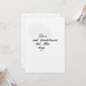 Liefde en tederheid quote kaart (Voorkant / Achterkant in situ)