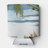 Liefde en tropische huwelijksdag blikjeskoeler (Achterkant)