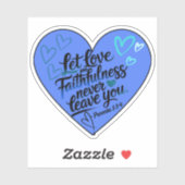 "Liefde en Trouw" Borstel Lettering Calligrafie Sticker (Vel)