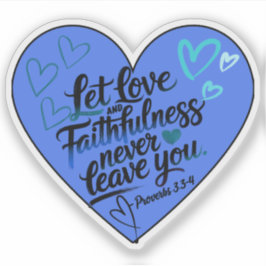 "Liefde en Trouw" Borstel Lettering Calligrafie Sticker
