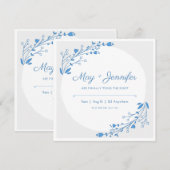 Liefde en uitmuntende huwelijksakte kaart (Voorkant / Achterkant)