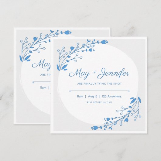 Liefde en uitmuntende huwelijksakte kaart (Voorkant / Achterkant)