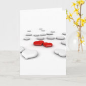 Liefde en vele harten kaart (Gele Bloem)