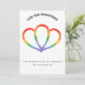 Liefde en Verbinding Positieve Affirmatie Kaart (Staand voorkant)