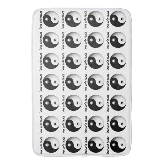 Liefde en vrede badmat (Voorkant Verticaal)