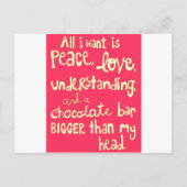 Liefde en vrede briefkaart (Voorkant)