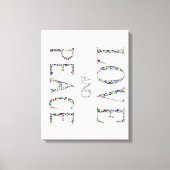 Liefde en vrede canvas afdruk (Voorkant)