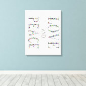 Liefde en vrede canvas afdruk (Insitu (Houten vloer))