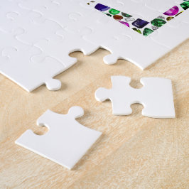 Liefde en Vrede - Edelstenen Lettering Design Legpuzzel
