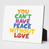 Liefde en vrede fotoplaat (Zijkant)