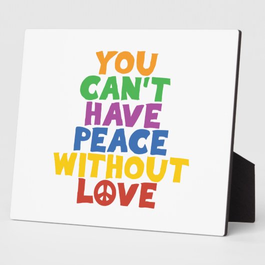 Liefde en vrede fotoplaat (Zijkant)