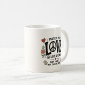 Liefde en vrede koffiemok (Voorkant rechts)
