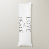 Liefde en vrede lichaamskussen (Voorkant Verticaal)