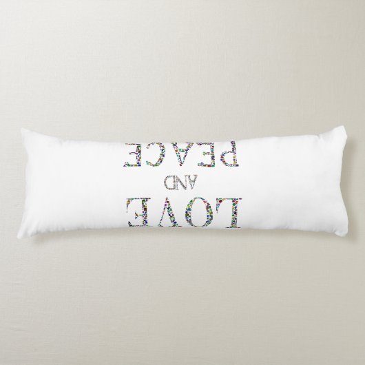 Liefde en vrede lichaamskussen (Voorkant)