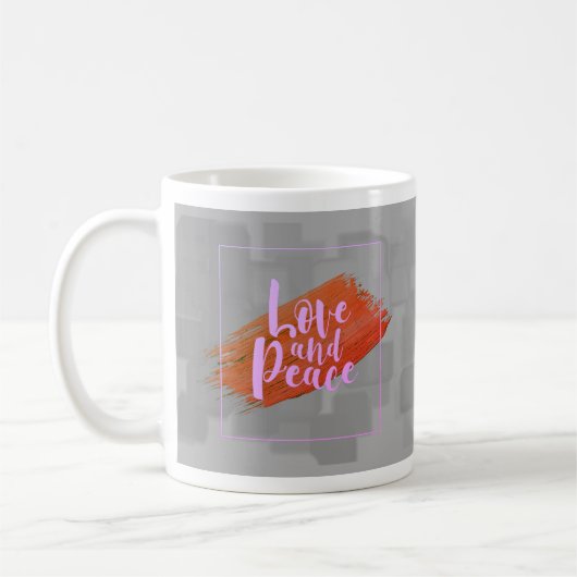 Liefde en vrede, Lovemug, Koffie-Mok Koffiemok (Links)