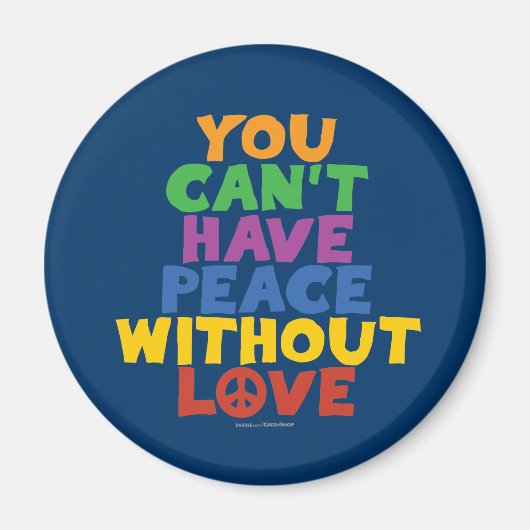 Liefde en vrede magneet (Voorkant)