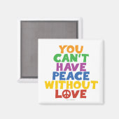 Liefde en vrede magneet (Voorkant / Achterkant)