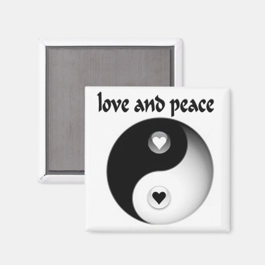 Liefde en vrede magneet (Voorkant / Achterkant)